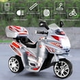 thumbnail image 3 of Costway Kids Ride On Motorcycle Powered Electric Toy Power Bicycle 3 Wheel 6V Battery, 3 of 10