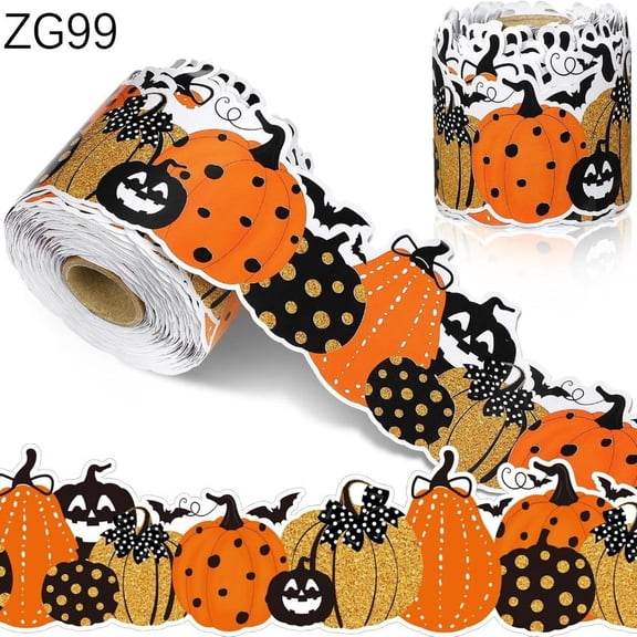 Halloween Washi Tape Set, 10 Meter Decorative Border Tape for Crafts, Scrapbooking, Party Decor