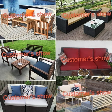 Outdoor Seat Cushion Slip Cover 24 X, Custom Cushion Covers Outdoor Furniture
