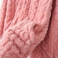 thumbnail image 5 of FNFYFH Womens Fleece Pajama Sets 2 Pieces Button Long Sleeve Pajamas Set Winter Warm Loungewear with Pants Sleepwear with Pockets Pink XXXL, 5 of 9