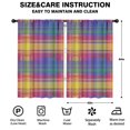 thumbnail image 2 of Blackout Kids Curtains,Multi Color Plaid Checkered Pattern Childrens Insulated Curtains Set Of 2,Bedroom Essentials,Toddler Room Decor 52"x84", 2 of 5