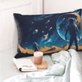 thumbnail image 4 of Balery Astronaut In A Space Suit On The Planet Funda de Cojín Estampada, Regalos para Mujeres, Regalos de Amor para Ella, Regalos para Novia o Esposa, Funda de Almohada-14"x20", 4 of 6