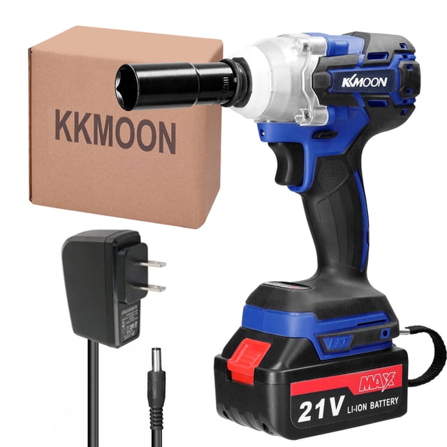 Amdohai 21V Cordless Electric Wrench Brushless Motor Stepless Speed Control High Torque Power Tool Practical Installation Device