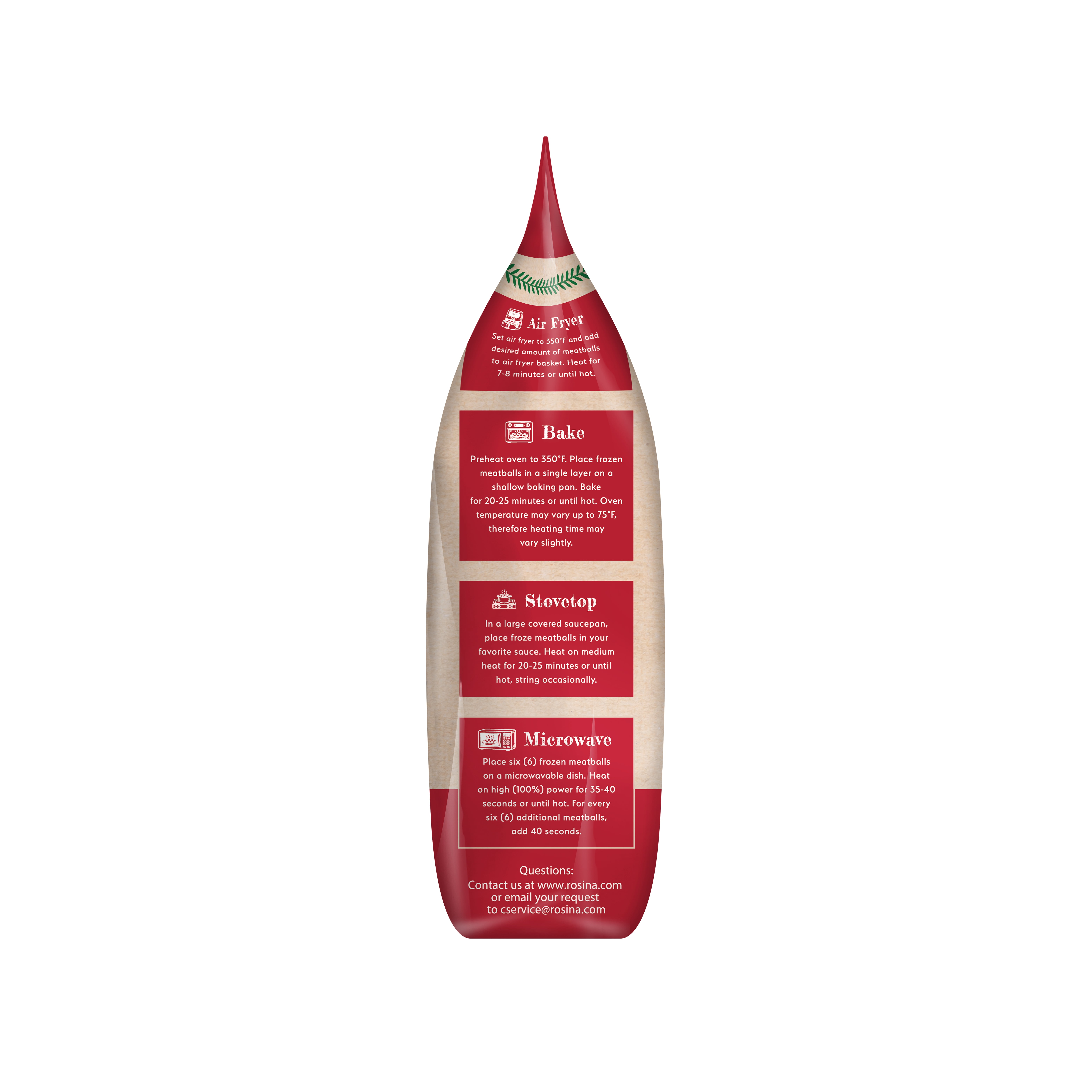Rosina Italian Style Meatballs, 26 oz Bag (Frozen)