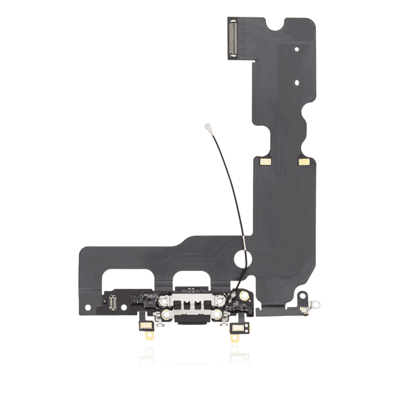 Replacement Charging Port Flex Cable Compatible For iPhone 7 Plus (Premium) (Jet / Matte Black)