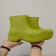 thumbnail image 1 of Bota corta casual con parte inferior gruesa,Botas de lluvia para mujer EVA Botas de lluvia cortas con punta redonda para mujer Botas de lluvia lindas en el tobillo Tecnología de vanguardia, 1 of 6