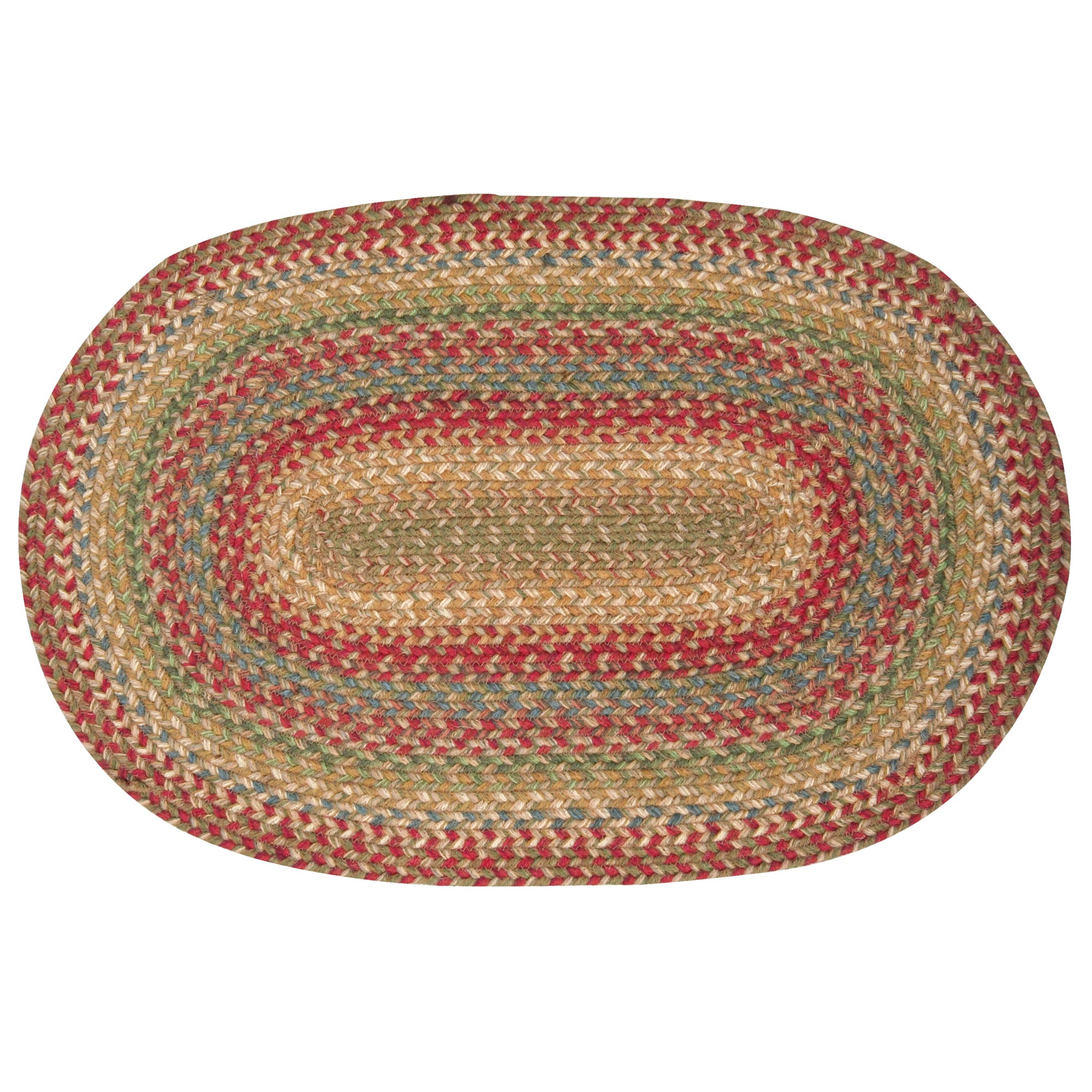 Homespice Decor 27" x 45" Oval Azalea Jute Braided Rug