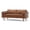 Brown, variant on Meeyar 70'' Loveseat Sofa, 3-Seater Mid Century Modern Faux Leather Couch for Small Spaces, Brown