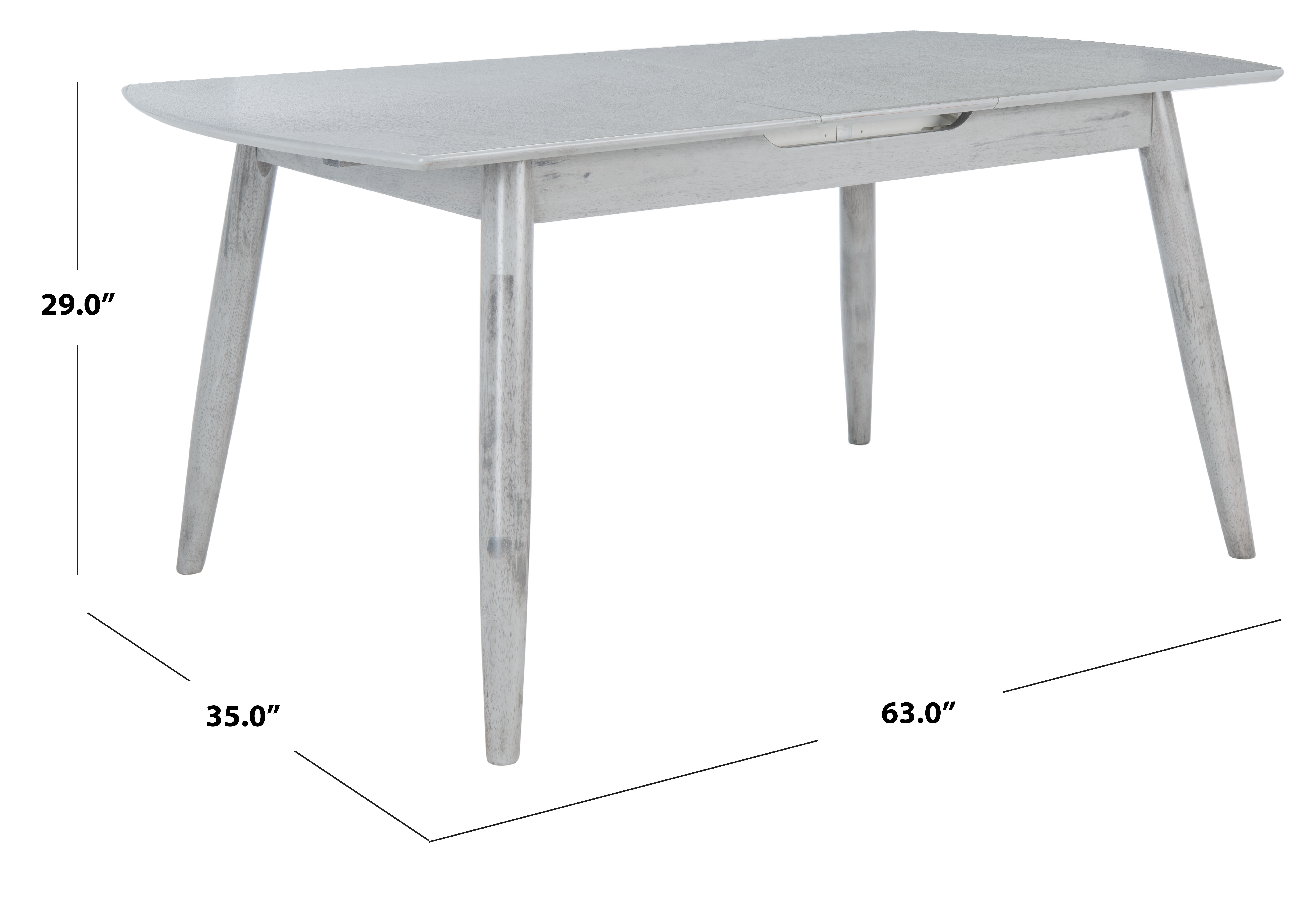 Safavieh Kyoga 35" Contemporary Drop Leaf Dining Table, Gray
