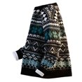 thumbnail image 4 of LUOGENLI Gilet Chandail Homme Décontracté Tricoté Manteau Chandail Manches Longues Col Rond chandail Chaud Hiver Décontracté Col Roulé Vêtement Extérieur Doux Confortable Design Épais Chandails Homme Décontracté TTTG Noir Taille g, 4 of 4
