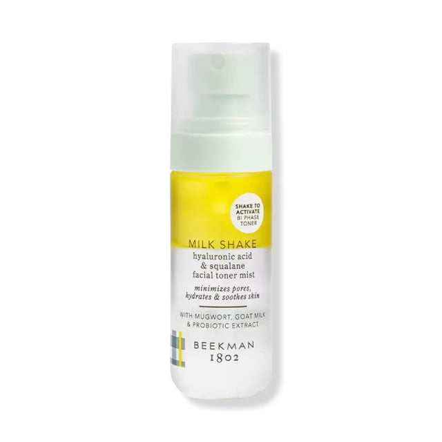 Batido de leche hidratante Beekman 1802 Face Mist con ácido hialurónico y escualano, 60 ml