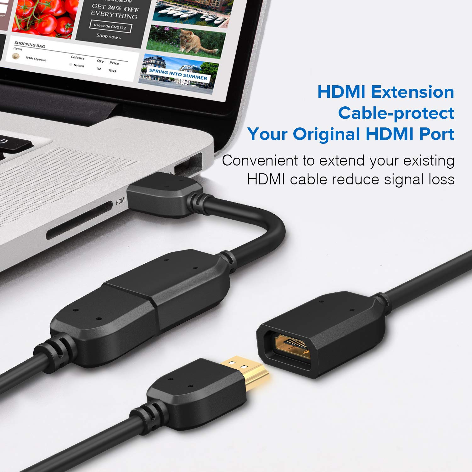 Buy HDMI Male to Female HDMI HighSpeed Extension Cable for Google