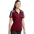 thumbnail image 4 of Sport-Tek Women's Tricolor Shoulder Polo Shirt, 4 of 5