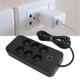 thumbnail image 1 of Regleta De Enchufes Múltiples, Regleta De 6 Ahorro De Espacio 4 USB 1 Puerto Tipo C Enchufe De La UE 110-250 V Máximo 2500 W 10 A Para Oficina Para Dispositivos De Carga, 1 of 7