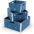 thumbnail image 2 of Wald Imports  Blue Wood Storage Crates (Set of 3), 2 of 5