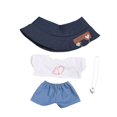 thumbnail image 4 of Camiseta de ropa en miniatura y pantalones trajes de muñecas elegantes y elegantes para muñecas de 15 pulgadas Cosplay DIY Crafts Día de niños Estilo B, 4 of 8
