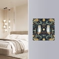 thumbnail image 4 of Yayeee Toggle Light Switch Wall Plate 2-Gang 4.56"x4.48" Decorative Outlet Cover, Mystical Owls Pattern, 4 of 7