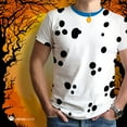 thumbnail image 4 of Dog Dalmatian Costume Blue Collar All Over Adult T-Shirt, 4 of 7