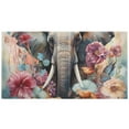thumbnail image 2 of Elephant Flowers Floral 3 Ring Binders 1.5 inch Hardcover File Folders with Interior Pockets A4 Size Organizer for School Office Hospital, 2 of 8