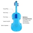 thumbnail image 6 of ammoon Kids Little Violin with Violin Bow Fun Educational Musical Instruments Electronic Violin Toy for Toddlers Children Boys and Girls Blue, 6 of 7