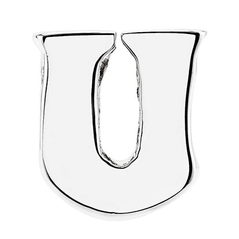 Reflection Beads Sterling Silver Reflections Letter U Bead