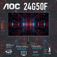 thumbnail image 3 of Monitor Gamer 23.8 AOC 24G50F 0.5ms 144Hz Full HD IPS, 3 of 5