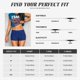 thumbnail image 5 of Fotbe Buffalo Plaid Blue Black Shorts Sin Costuras – Shorts Deportivos de Cintura Alta para Mujer, Elásticos para Gimnasio, Yoga, Running o Ciclismo-XX-Large, 5 of 8