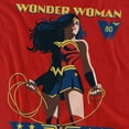 thumbnail image 3 of Wonder Woman Ww 80Th Stance Kids T Shirt (3) for Youth Toddler Boys and Girls, Red, 3 of 5