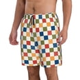 thumbnail image 2 of Fotbe Floral Checkerboard Trajes de Baño Estampados para Hombre, Shorts de Verano de Secado Rápido, Ropa de Playa, Bañadores-Medium, 2 of 6
