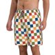 thumbnail image 2 of Balery Floral Checkerboard Traje de Baño Estilo Hawaiano para Hombre, Shorts de Secado Rápido con Bolsillos-Medium, 2 of 6