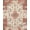 Warm Taupe Ivory Rust, Pattern 19, variant on ODIKA 8'x10' Washable Area Rug Non-Slip Chair-Friendly Mat Vintage Oriental Medallion With Distressed Floral Border And Scroll Motifs for Dining Room, Large Office, Lounge