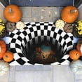 thumbnail image 4 of Alfombra de poliéster 3D para alcantarillado, cubierta de alcantarilla, remolino de terror, sala de estar, dormitorio, decoración Visual de Halloween y Navidad, 4 of 4