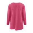 thumbnail image 5 of Atogsazn Women's Oversized Sweatshirt Casual V Neck Long Sleeve Sweatshirt Loose Pullover Tops Blouses Fashion Clothing B-Pink L, 5 of 9