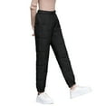 thumbnail image 1 of Fgnfyis Pantalon d'Hiver pour Femmes Jambe Droite Ample Ajusté Grande Taille Thermique Léger Duvet Chaud Pantalon BK1 L, 1 of 3