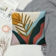 thumbnail image 2 of JEUXUS Boho Pillow Covers Textured Throw Pillows Covers Abstract Leaf Floral Pillow Cover Boho Decorative Pillows for Couch Bed Sofa, 2 of 5