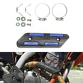 thumbnail image 4 of jinwen Motorbike Motorcycle Exhaust Muffler Pipe Heat Guard Protection, Blue, 4 of 9