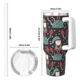 thumbnail image 4 of Lsque Gnome With Mushroom 2 Pattern 40 OZ Ice Bully Cup with Handle and Straw, Double Wall Stainless Steel Tumbler Travel Coffee Cup with Lid for Christmas Present, 4 of 8