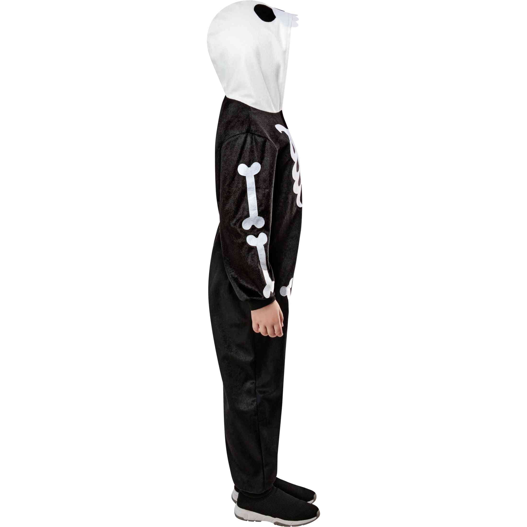 Skeleton Jumpsuit Halloween Costume for Children, Boy's Size XS (4/5), by Way to Celebrate