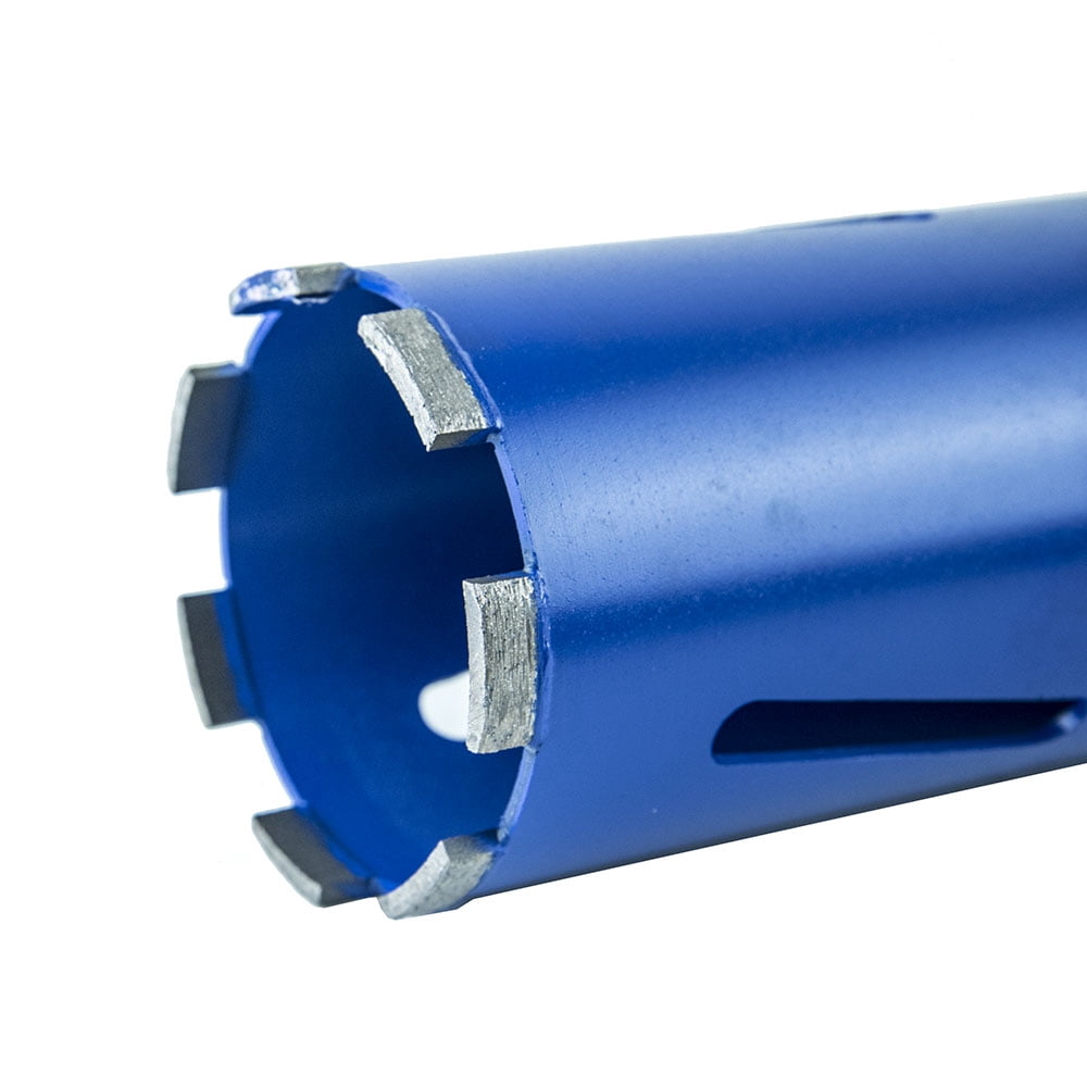 Jeremywell Dry Diamond Drill Core Bit for Brick and Concrete with Pilot Bit - 4" (102mm) Diameter with SDS Plus Arbor for #30/40 Diamond, Laser Welded