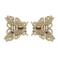 thumbnail image 4 of 2 uds pestillo de aleación de dise?o Vintage Retro en Forma de Mariposa pestillo Decorativo Cerrojo de Cerrojo para Armario de Caja de joyería de Madera Amonsee  No, 4 of 7