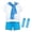 2-Sky Blue, variant on Performance Outfit for Boys Cheerleader Dance for Graduation T-Shirt Casual Skirt Sets Graduation Gift Boy Dress up Clothes for Play 4T