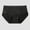 Black, variant on Womens Cotton Seamless Mid Rise Briefs - Breathable No Show Underwear Panties,Size 2XL