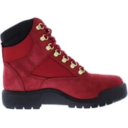 Timberland 6 Inch Waterproof Field Boot Dark Red Nubuck TB-0A2JNW-F41 Men's Size 7.5