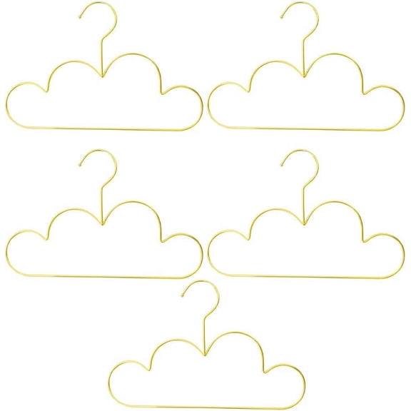 5Pcs Cloud Hangers for Kids Clothes, Shape Kids Hangers Metal Non Slip Children Clothes Coat Sweater Hangers