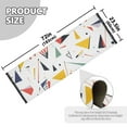thumbnail image 5 of Yayeee Runner Rug for Bedroom 2'x6' Machine Washable Hallway Non Slip Mat, White Triangles, 5 of 8