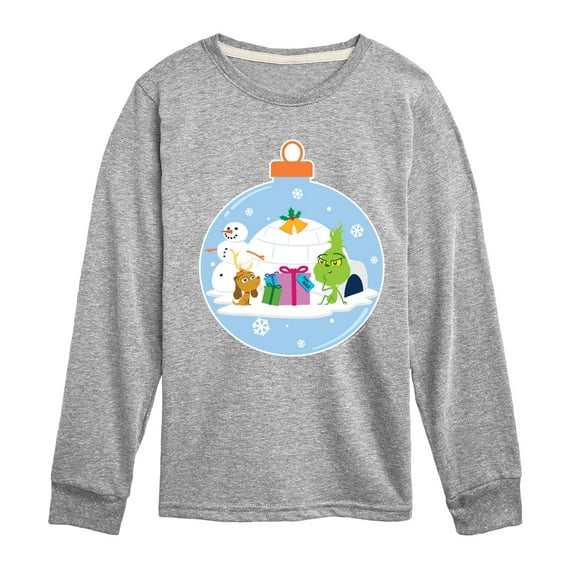 Dr. Seuss The Grinch - Little Grinch - Christmas Igloo - Toddler & Youth Long Sleeve Graphic T-Shirt