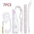 thumbnail image 1 of 7Pcs Sewing Ruler Set French Curve Clear Ruler for Pattern Maker DIY Clothing Dress Making Sewing Ruler Tailor Set Clothing Measuring Ruler Sewing Tool for Designers Pattern Maker and Tai, 1 of 6