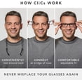 thumbnail image 2 of Lyzl Magnetic Reading Glasses for Men or Women, Computer Readers, Original Long, 2 of 7