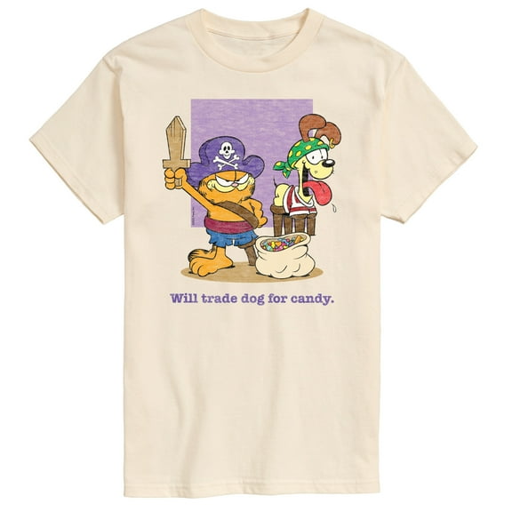 Garfield - Halloween Will Trade Dog For Candy - Men's Short Sleeve Graphic T-Shirt