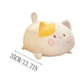 thumbnail image 3 of Wizlet 13.7 inch Super Soft Cat Plush Pillow, Adorable Stuffed Animal Toy, Chubby Kawaii Cat Plushie, Cute Room Decor Fat Animals Pillow, Kids Gifts for Birthday,Valentine,Christmas (A), 3 of 6